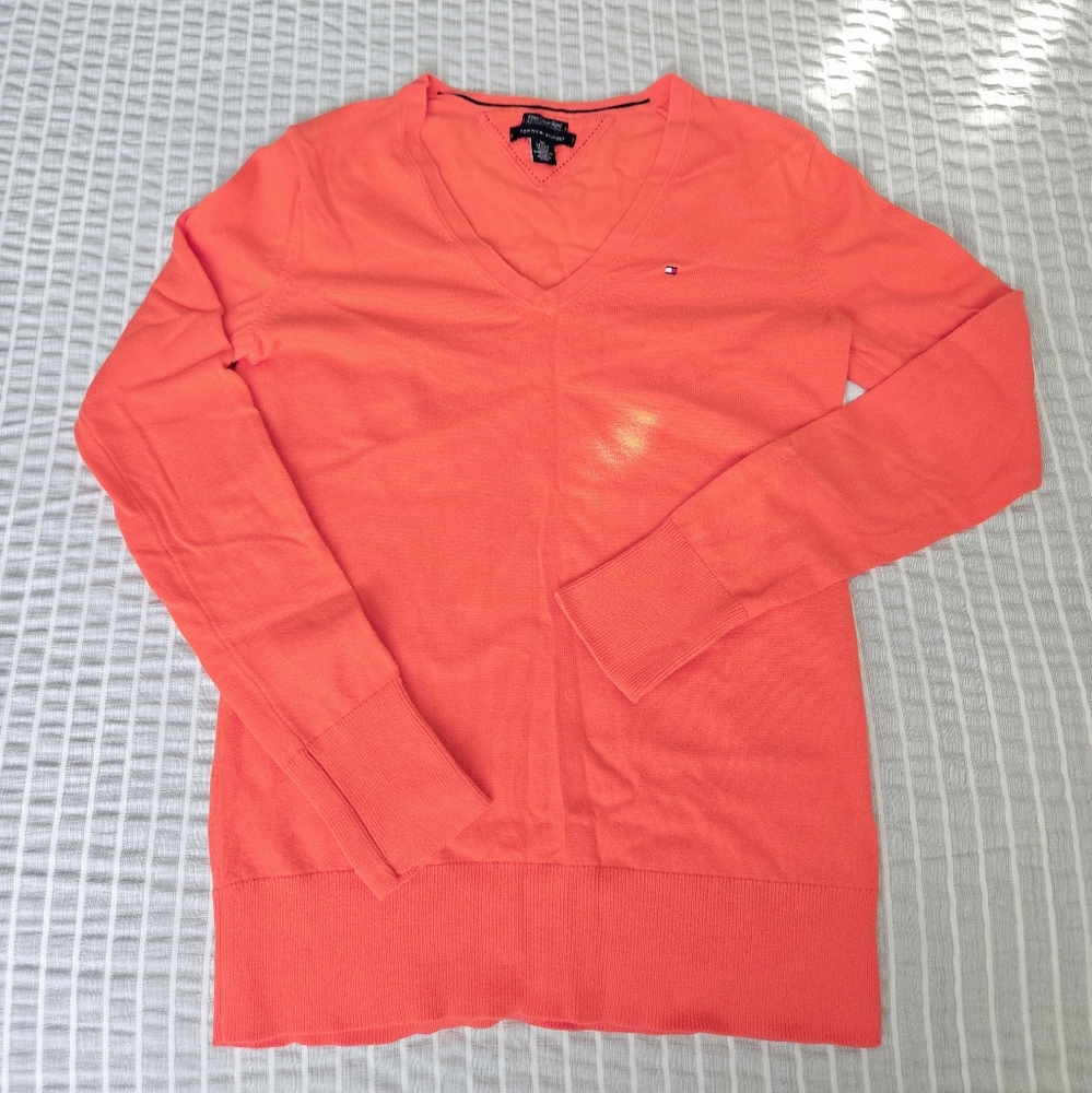 Tommy Hilfiger Pima Cotton Sweater V-neck